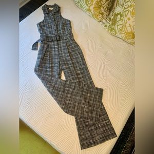 Maeve by Anthropologie black and white jumpsuit.